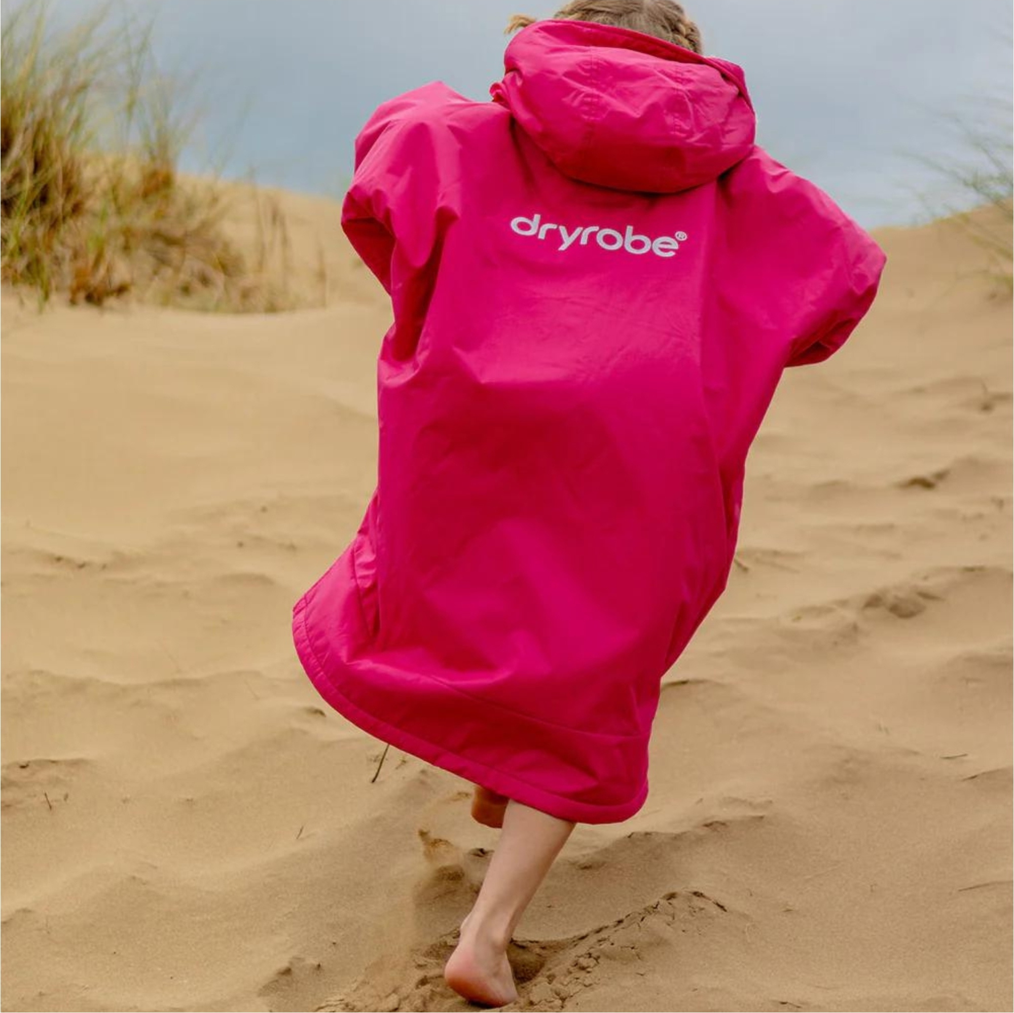 Advance 2026 Dryrobe Roupão De Troca De Roupa De Manga Comprida Para Júnior V3KSLSDA - Pink / Cinza Claro